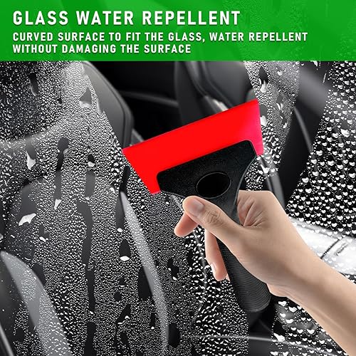 Miniatura 4 de Augeny Kit de tinte para ventana de automóvil, kit profesional de envoltura de vinilo con espátula de fieltro, aplicación de instalación de película