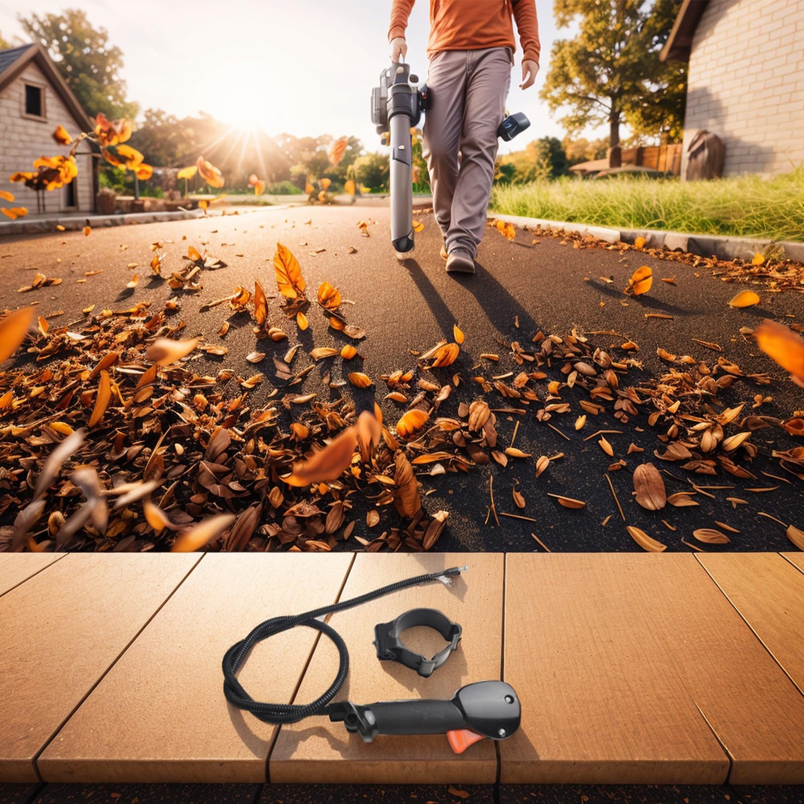 Gashebel-Montage Für 130 BT Rucksackgebläse - Einfacher Austausch, Optimale Kontrolle