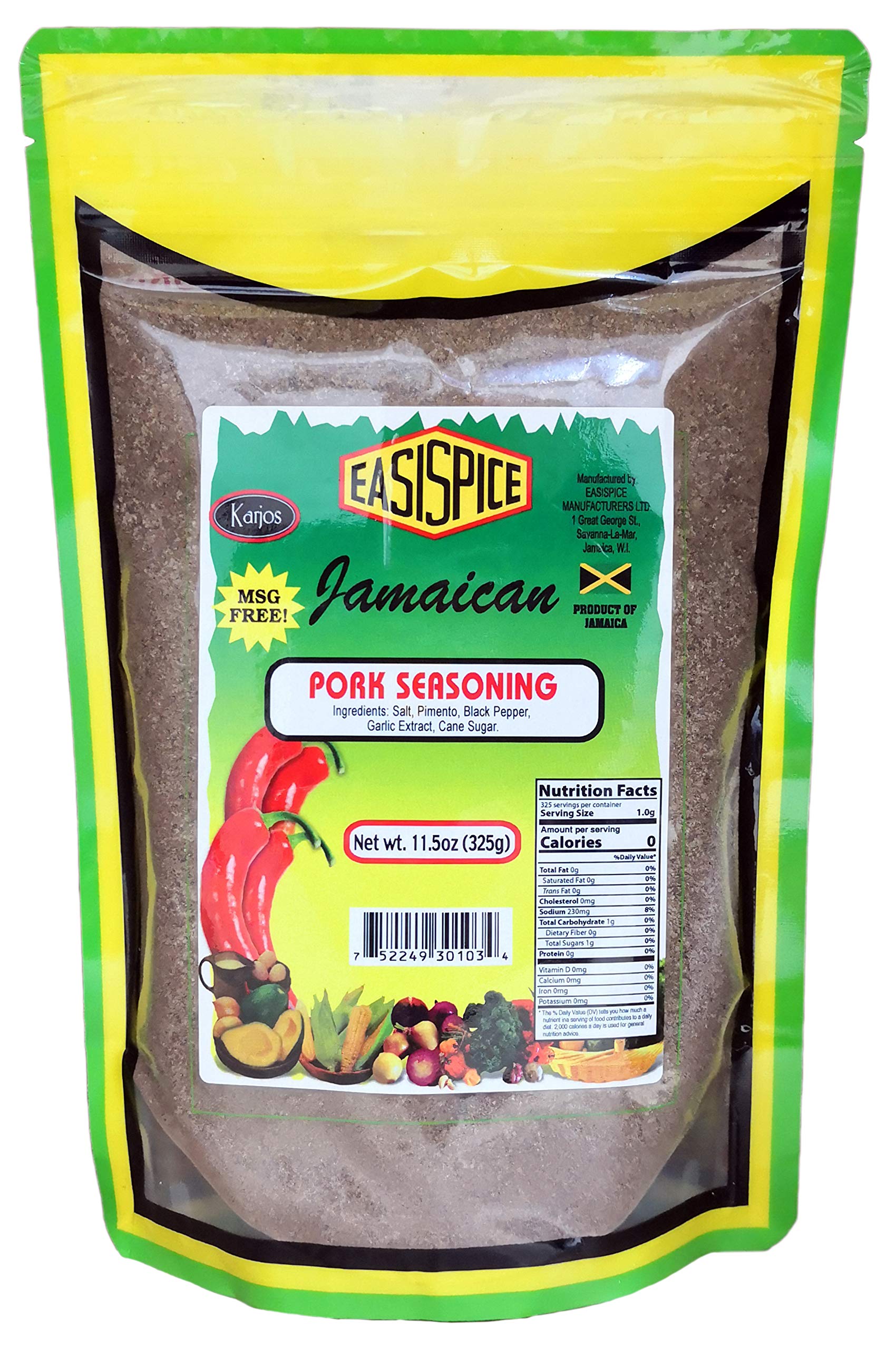 Easispice (Karjos) Jamaican Pork Seasoning (11.5 oz) 325g