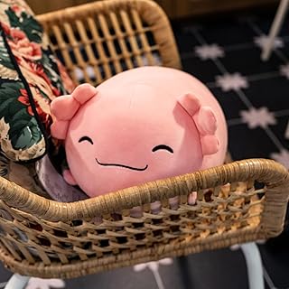 Axolotl Plush Toy, 13.8 Inches Cute Axolotl Stuffed Animal Kawaii Stuff Plushies for Kid Soft Pink Axolotl Pillow for Girl for Teens (Pink Axolotl, 13.8")
