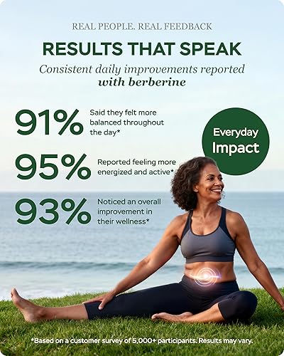 Miniatura 7 de Suplemento de Berberina HCL - Activador GLP-1 de triple fuerza con vinagre de sidra de manzana y extracto de té verde - Apoyo a la composición
