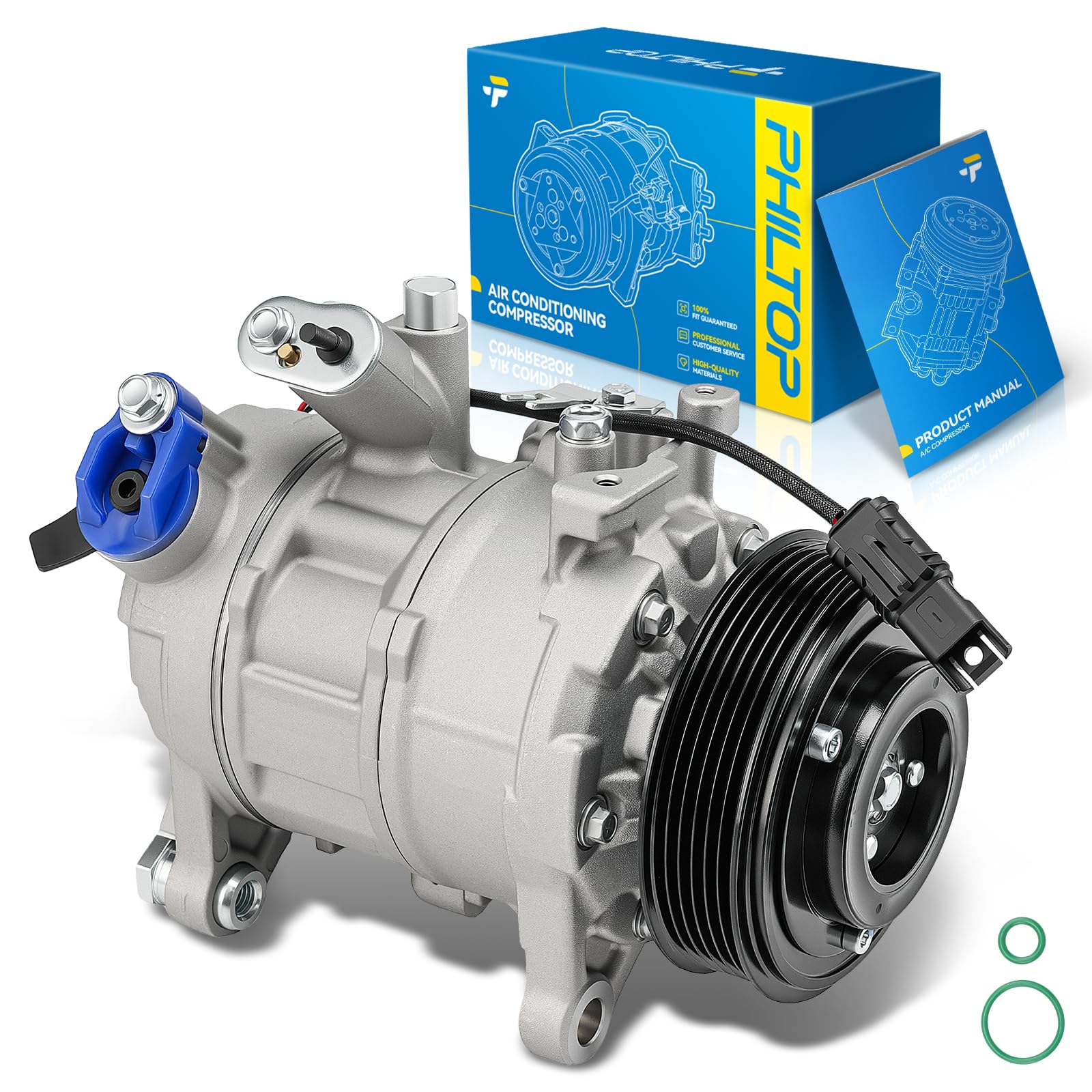 PHILTOP 14128D NEW Air Conditioner AC Compressor with Clutch for BMW X1 2012, 2013-2015 2.0T,X3 2013-2014 2.0T,Z4 2012-2016 2.0T,X4 2015 2.0T