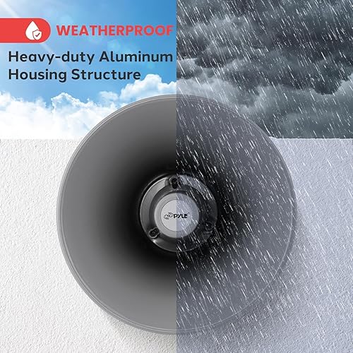 Miniatura 5 de Pyle Altavoz de bocina PA para interiores y exteriores, megáfono de sonido compacto de potencia de 30 vatios de 11 pulgadas, con frecuencia de 400