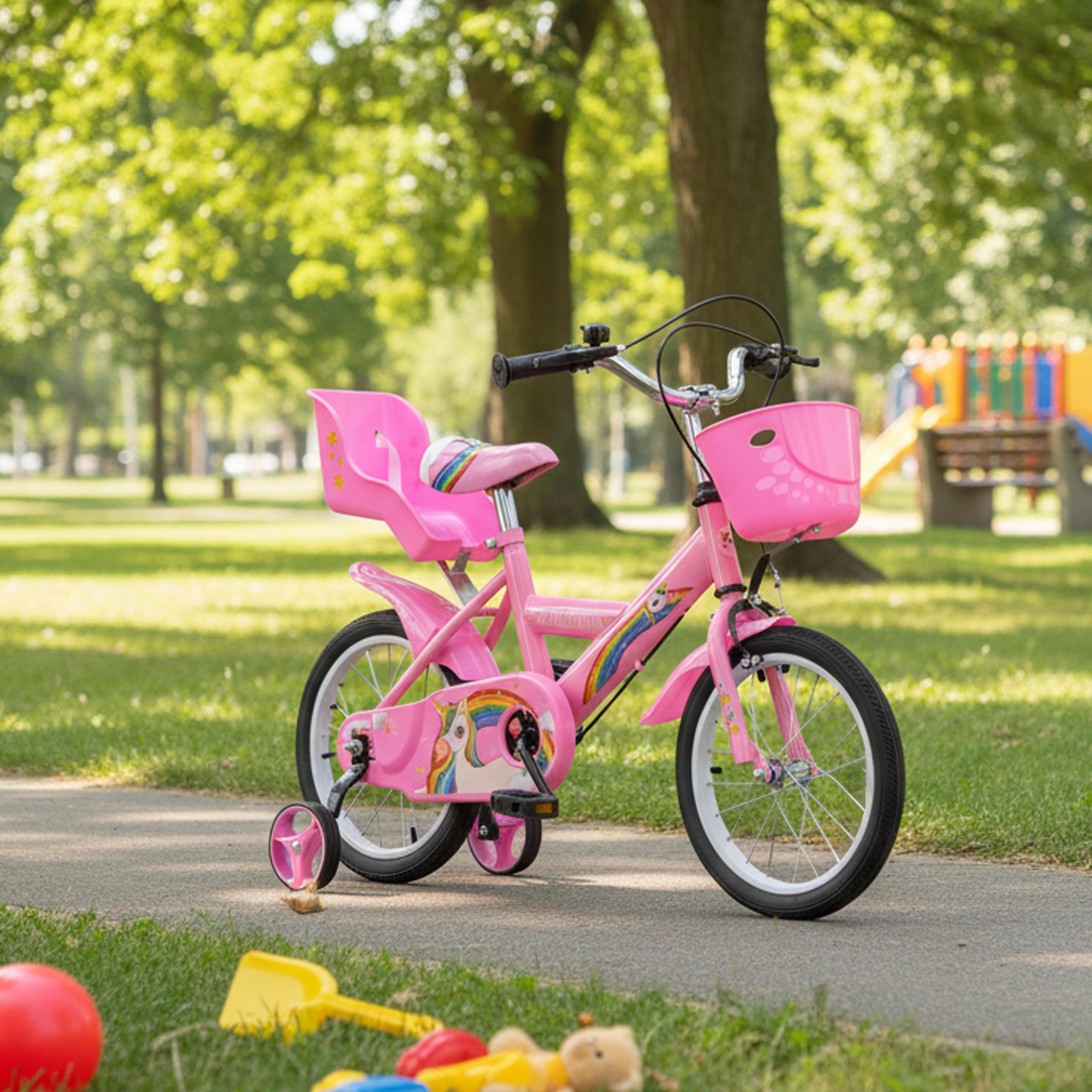 Baroni Toys Vélo de Sport Bleu pour Enfants 12 14 16 Pouces Acier