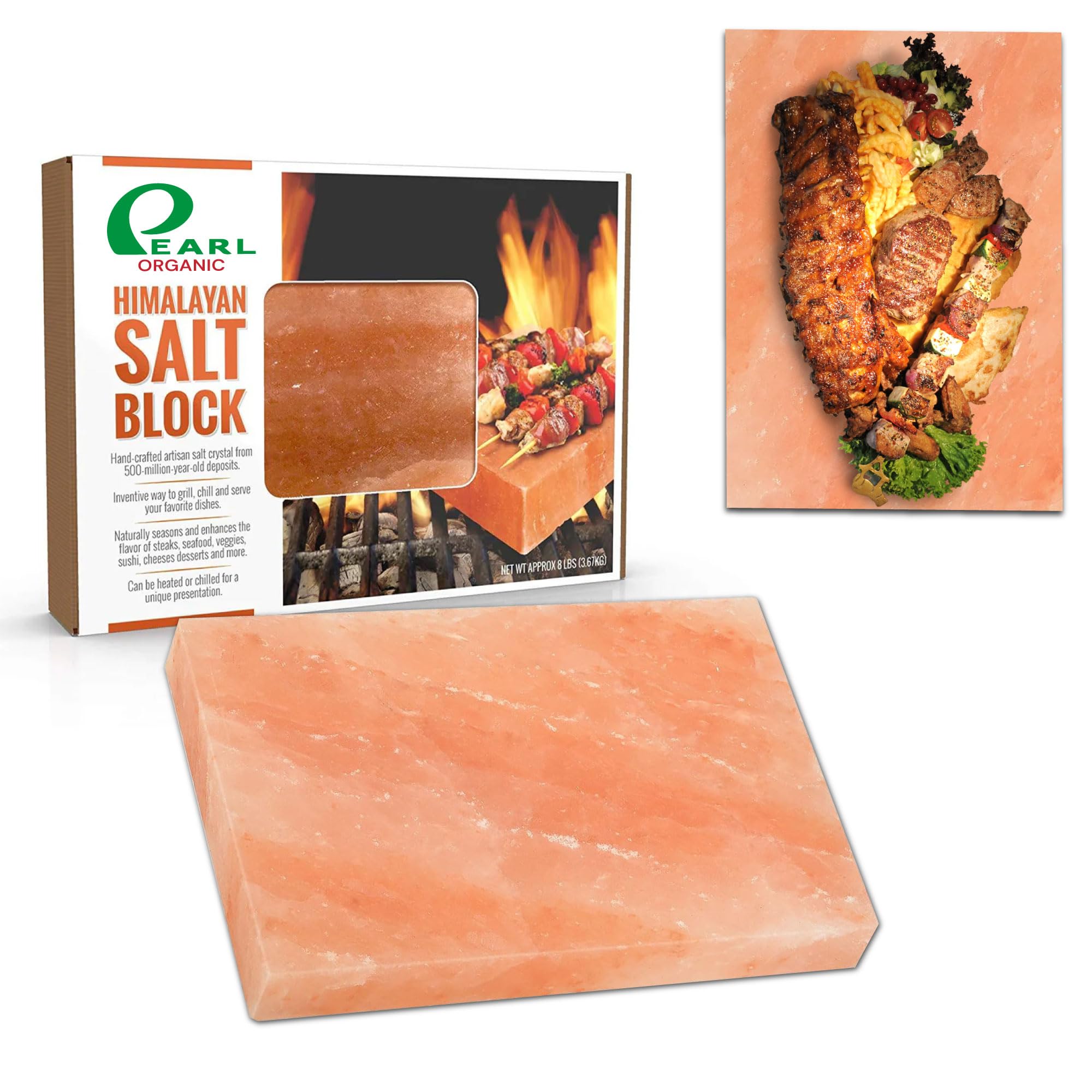 Pearl OrganicPink salt for grilling