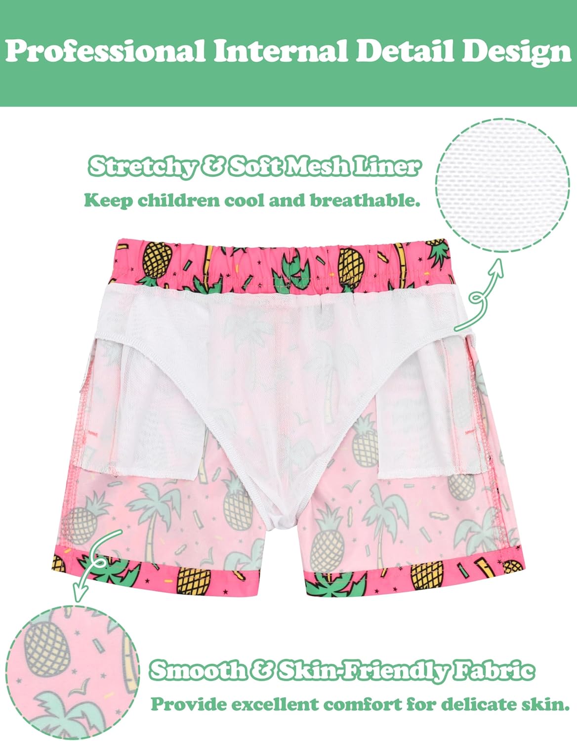 Toddler Swim Trunks Quick Dry Toddler Bathing Suits for Boys Swim Shorts Baby Swimsuit Boys Board Shorts Kids Swimwear - Image 3