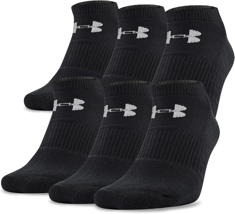 Under Armour medias invisibles de algodón para mujer, varios pares