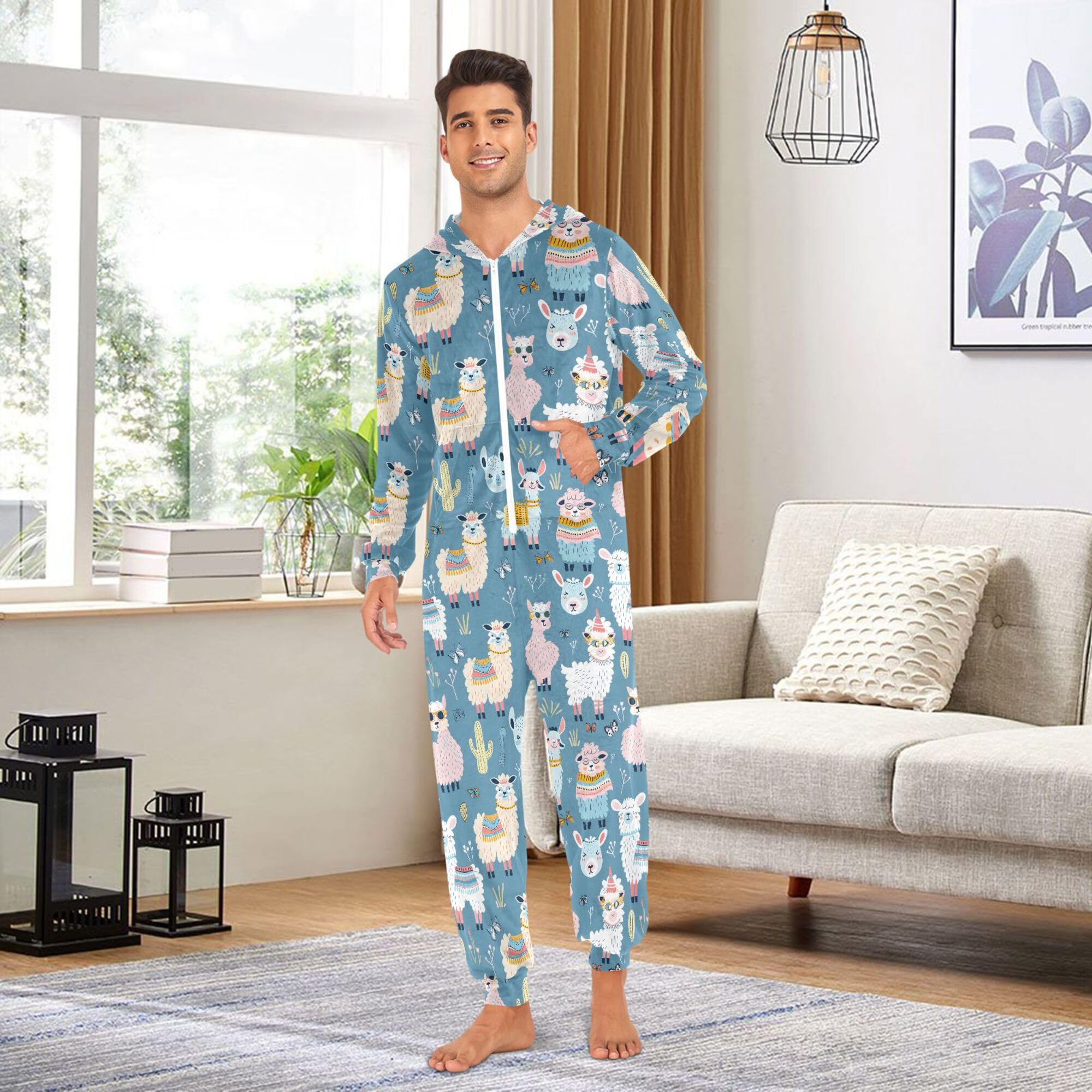 Pigiama con cappuccio per donne uomini coppie adulti, viola neon e pipistrelli stelle e lune pigiama tuta intera con zip up tuta abbinata pigiama basso peluche pigiameria da notte indumenti da notte