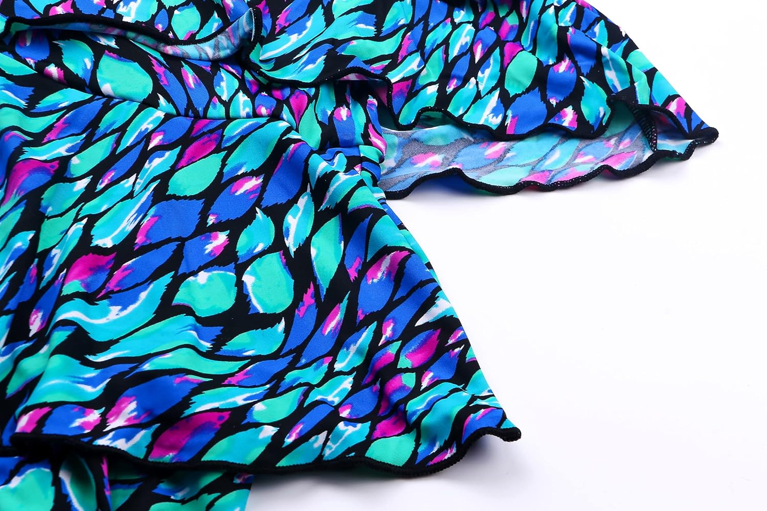 BIMEI Women's One-Piece High Neckline Pocketed Mastectomy Swimsuit SYN