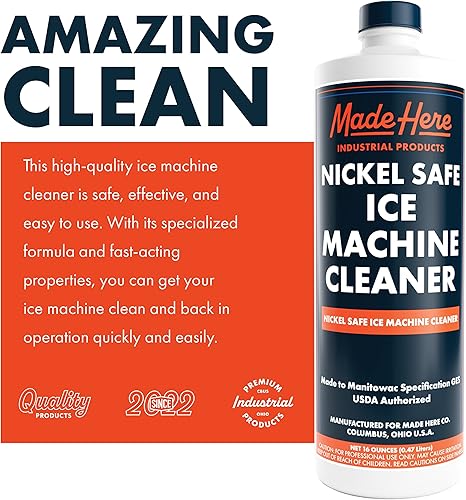 Miniatura 3 de Limpiador para máquina de hielo, descalcificador y desinfectante seguro de níquel para una limpieza y desinfección efectivas, ideal para componentes