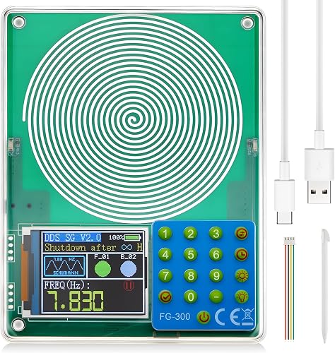 Relaxweex 0.01 to 200000Hz Adjustable Schumann Resonance Generator Ultra Low Frequency Generator Resonator Sound Frequency Machine with USB and Acrylic Case for Sleep, Yoga, Meditation, Stress Relief