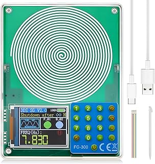 0.1Hz-200000Hz Adjustable Schumann Sine Wave Resonance Generator Ultra Low Frequency Generator Resonator Sound Frequency Machine with USB and Magnetic Acrylic Case