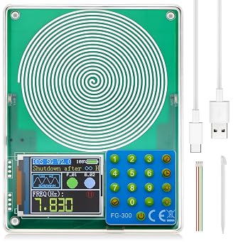 Relaxweex 0.01 to 200000Hz Adjustable Schumann Resonance Generator Ultra Low Frequency Generator Resonator Sound Frequency Machine with USB and Acrylic Case for Sleep, Yoga, Meditation, Stress Relief