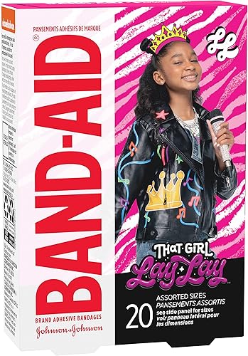 Miniatura 40 de Band-Aid Vendajes adhesivos de marca para cortes y rasguños menores, cuidado de heridas con personajes de princesas de Disney, vendajes divertidos