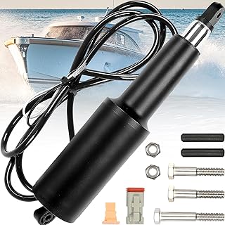 ATVMaster Boat Trim Tab Actuator (15054-001) Compatible with lenco Marine, Replace for lenco 20400-001, lenco 2.25″ Stroke,12 V,5/16″Top Hole and 6″ Wire Length.