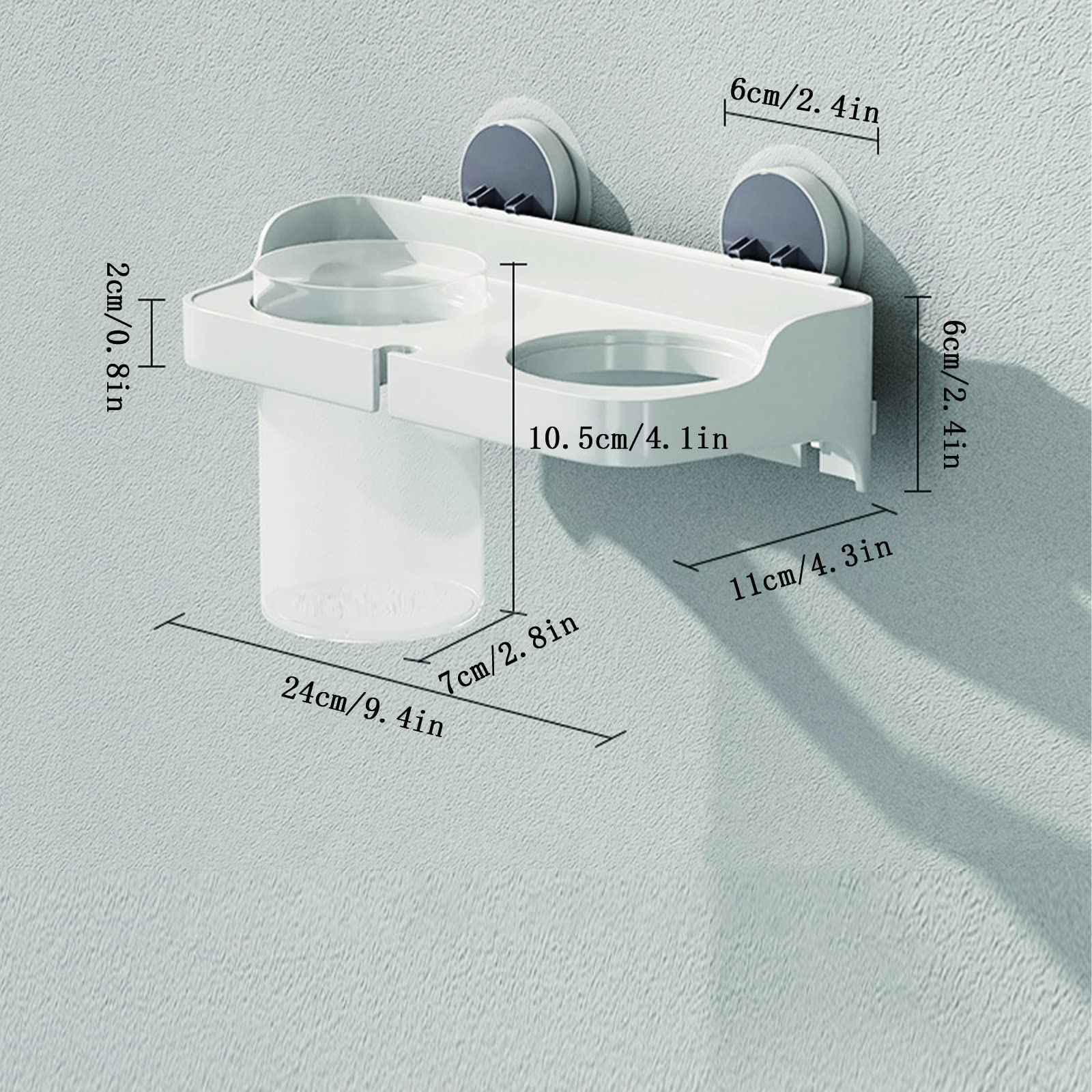 Supporto per asciugacapelli Staffa per mensola a parete Supporto per gancio per piastra Organizzatore Stoccaggio per colpi -?Porta Asciugacapelli Per Bagno Porta Asciugacapelli Professionale Premium