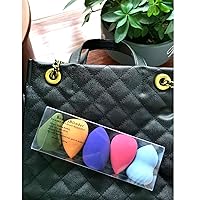 Vista 7 de Juego de 5 esponjas de maquillaje, esponja de mezcla de base de belleza, impecable para líquidos, crema y polvo, esponjas de maquillaje multicolor