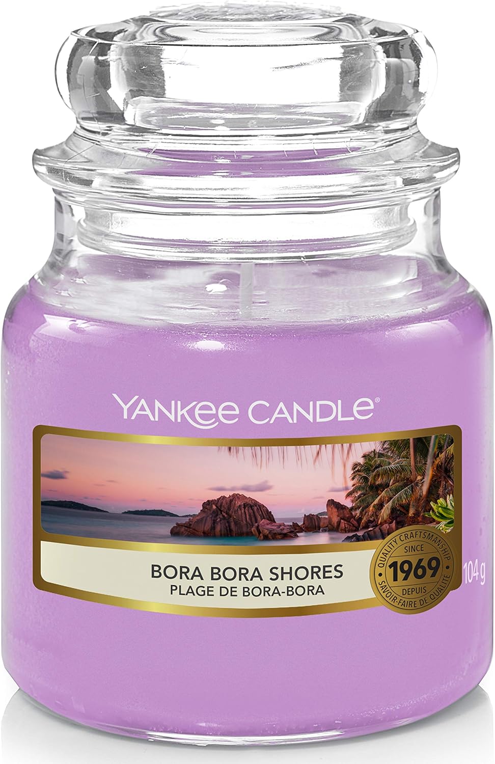Yankee Candle Scented Candle Bora Bora Shores Small Jar Candle Burn