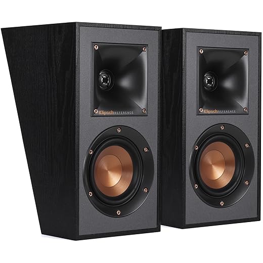 Klipsch R-41SA Powerful Detailed Home Speaker Set of 2 Black