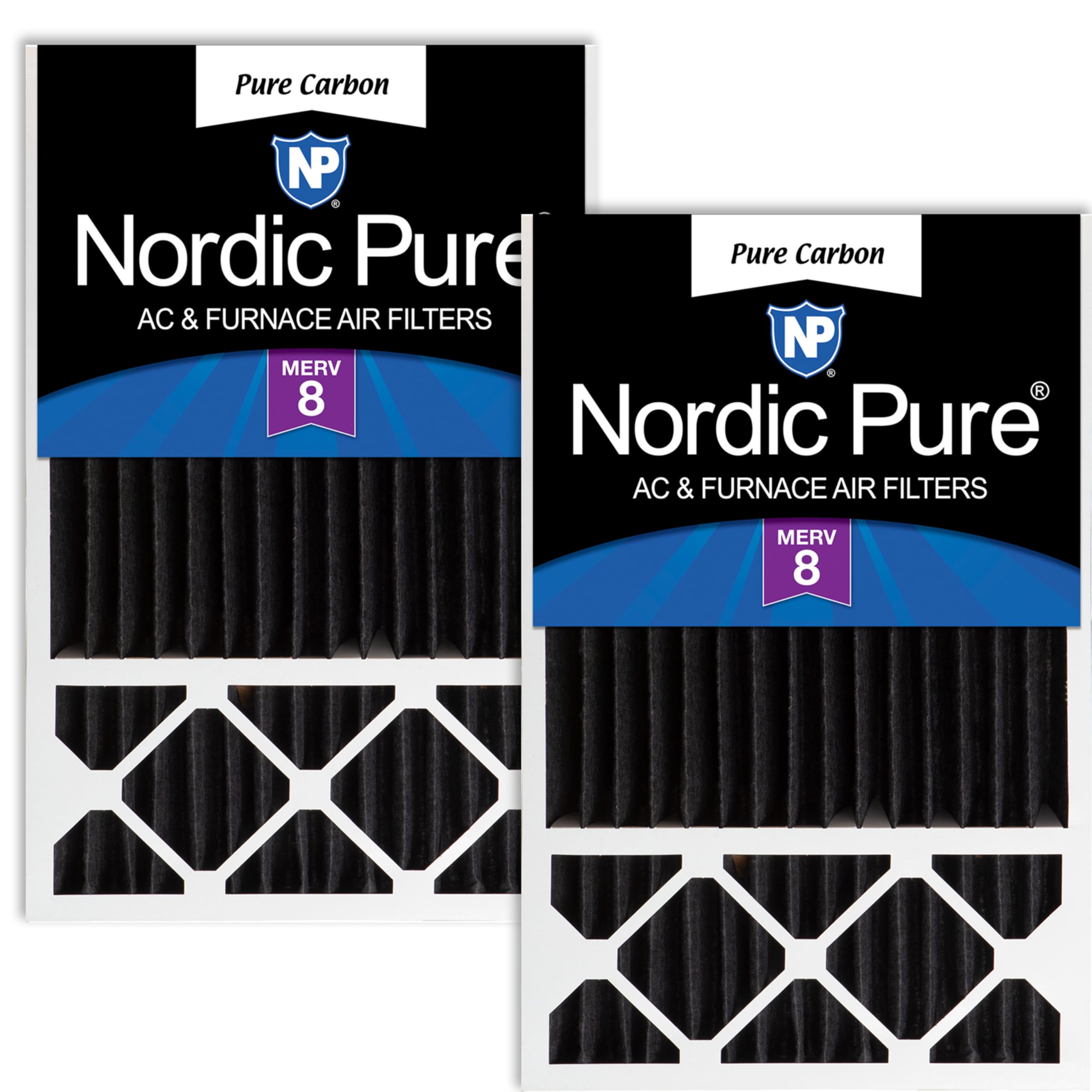 Nordic Pure 16x25x5 Honeywell/Lennox Replacement MERV 8 Air Filter 2 Pack
