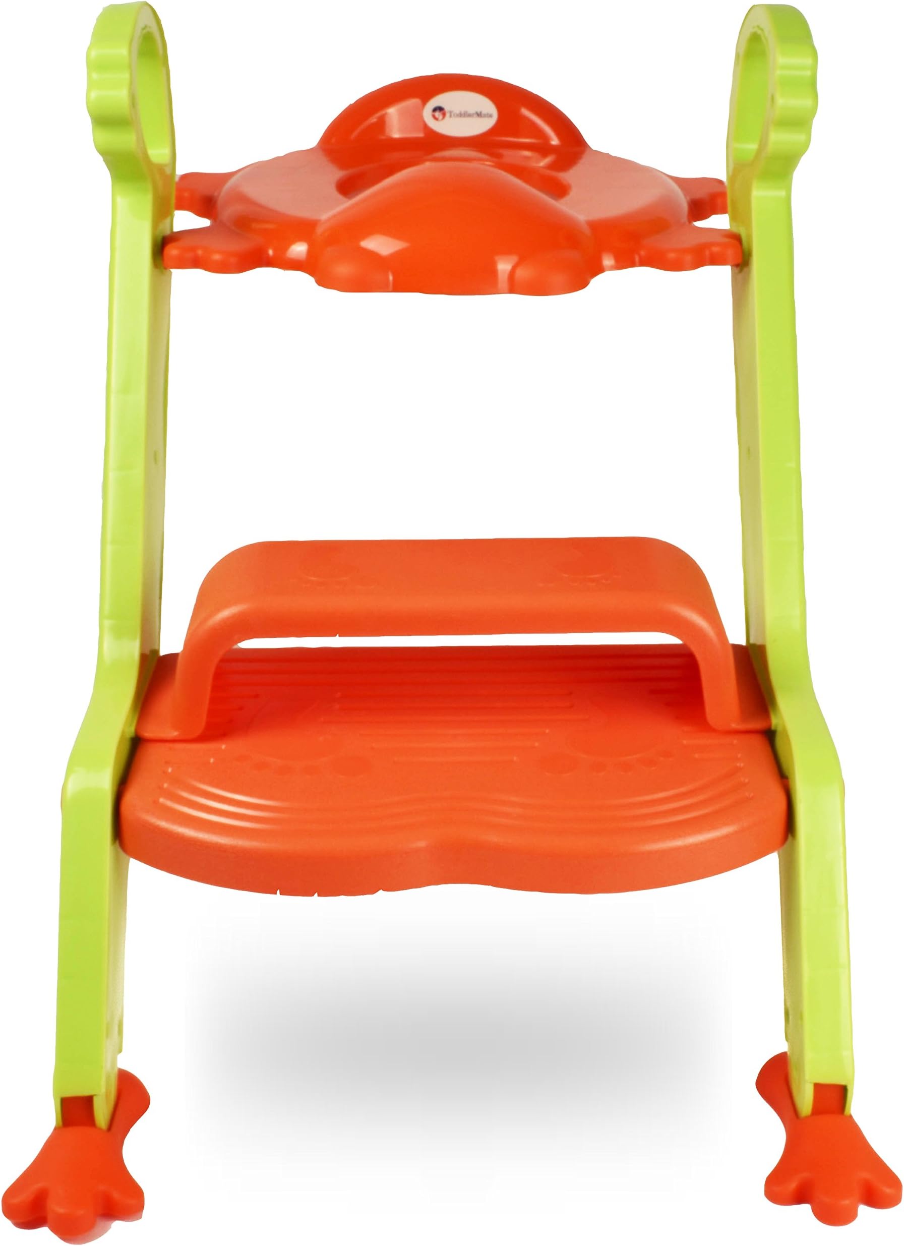 ToddlerMate Step UP Potty Seat - Safe & Comfortable Design - Orange & Green