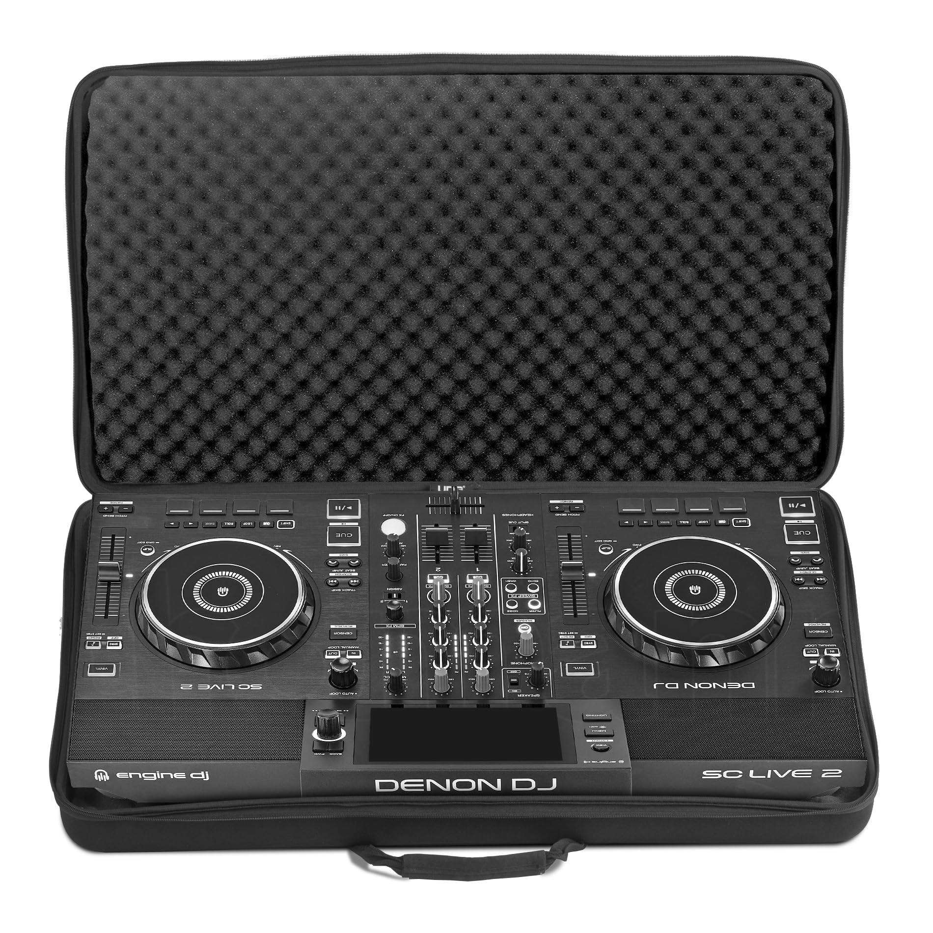 UDG Creator DJ-Controller Hardcase XL – Leichtes Eva-Schutzcase – Schwarz, MK2 (U8303BL) | Reisetauglicher Controller-Schutz; Creator EVA-Hartschalenkoffer mit maßgeschneidertem Schaumstoff, sicheren