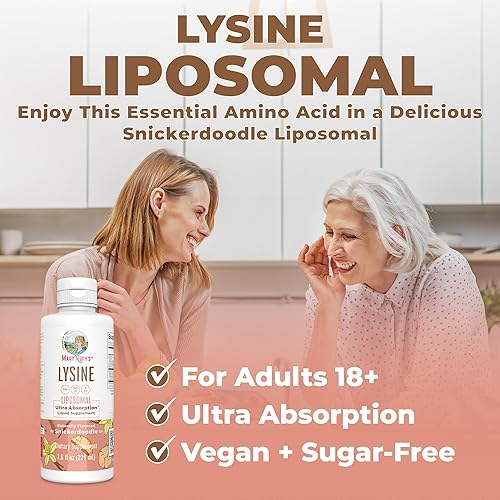 Miniatura 8 de Suplemento de lisina vegana de MaryRuth's  Ultra absorción  Lisina 500 mg  Apoyo a la formación de colágeno  Suplemento de apoyo inmunológico  Salud