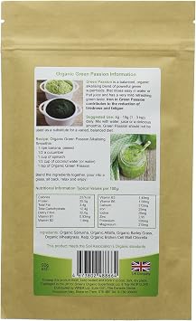GOLDEN GREENS ORGANIC Organic Green Passion Powder 90g (PACK OF 1)