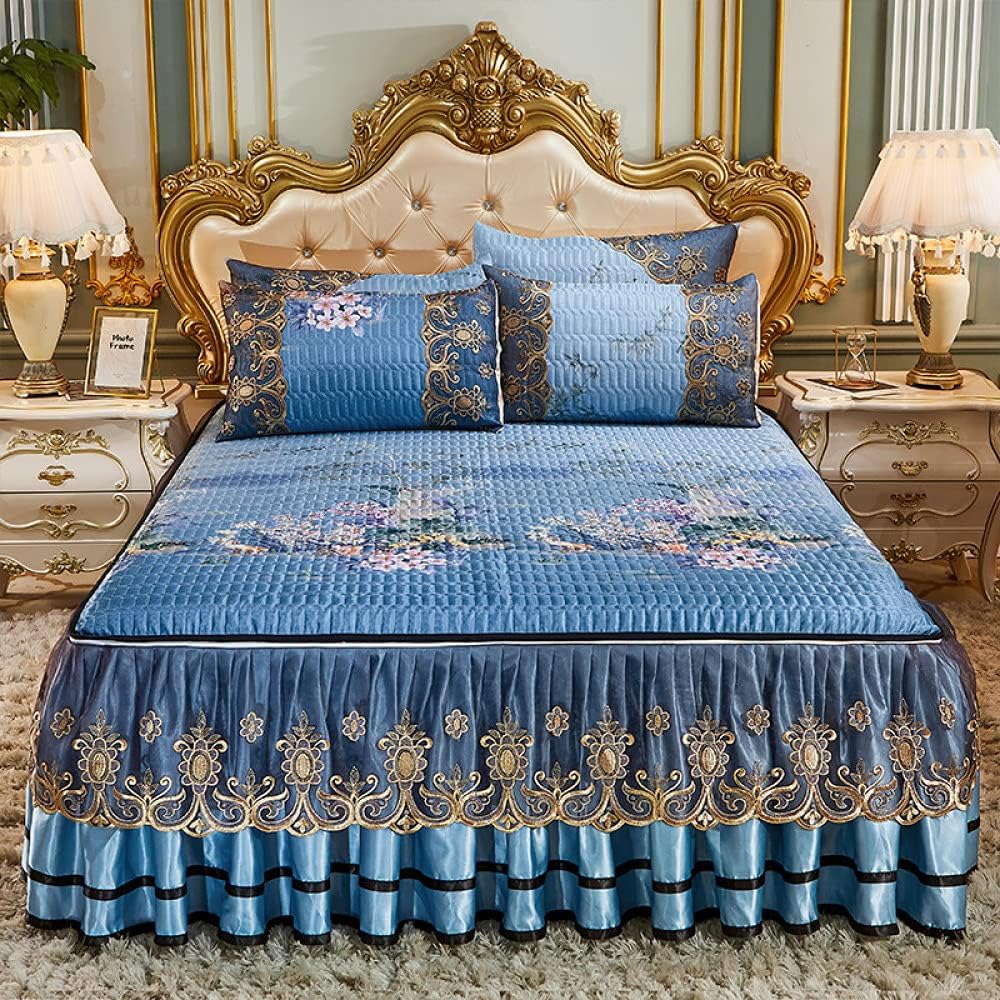 Summer Bed Skirt Valance Removable Ruffle Single Double