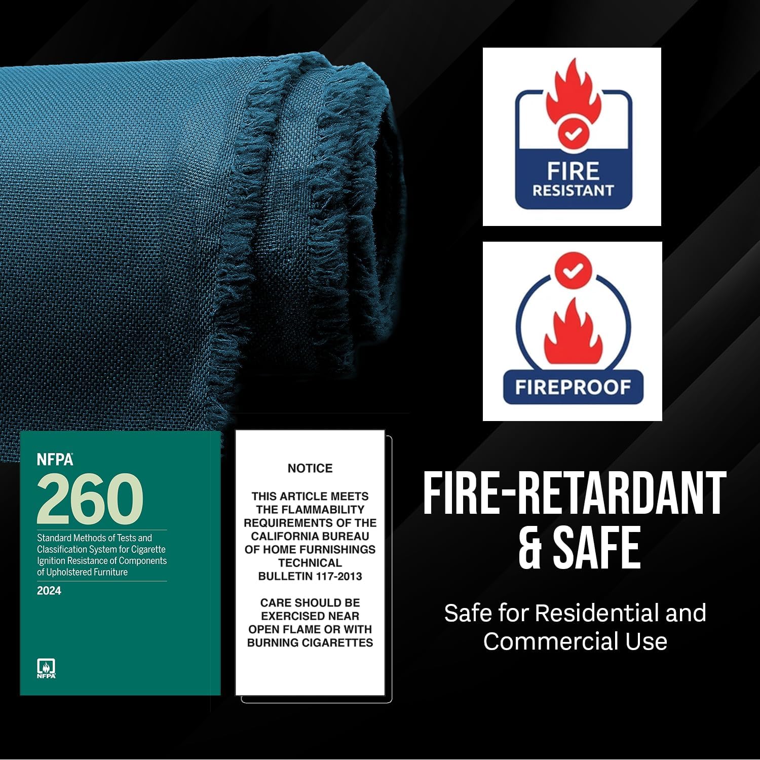 Kinsley Fabrics Drift Glacier 1 Yard - Stain Resistant, 100% Polyester, Latex Backing, 56" Width, Non-Directional, Jacquard Weave, Durable Upholstery Fabric