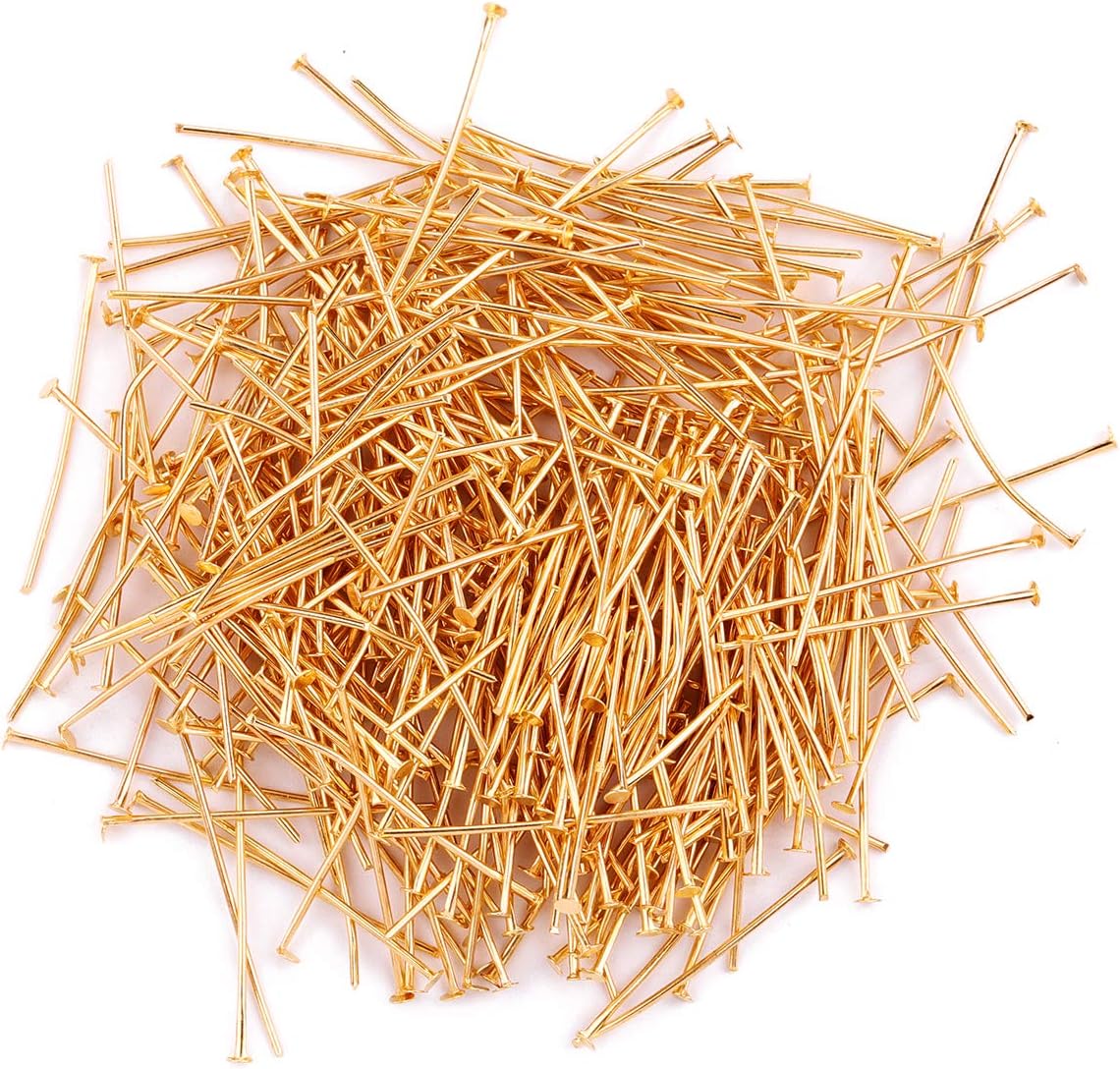 Head Pins Gold for DIY Jewelry Making 30mm 300pcs - Image 3