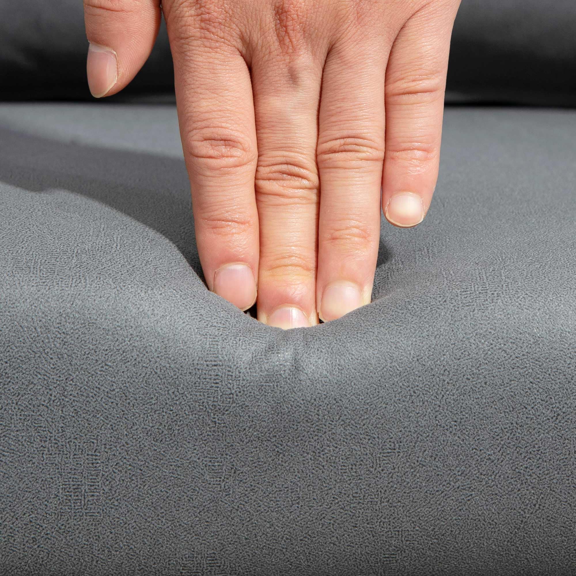 HOMCOM Sessel Wohnzimmer Loungesessel Relaxsessel mit Metallrahmen Lesesessel mit Mikrotuch, Polstersessel für Schlafzimmer, Wohnzimmer, Dunkelgrau