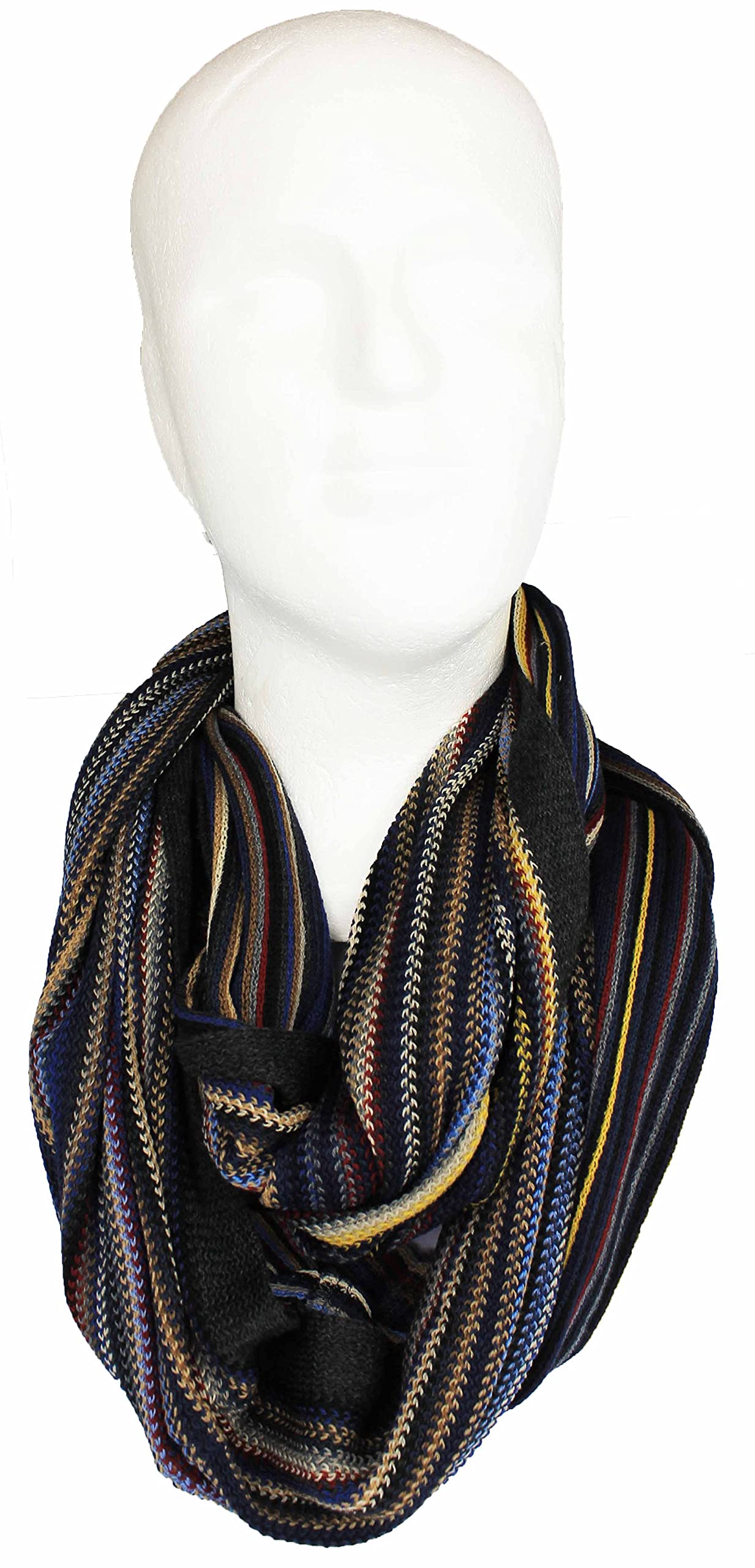 Sciarpa XXL oversize, sciarpa di lana morbida, colorata a righe