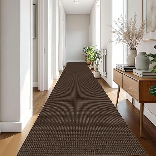 Miniatura 201 de IOHOUZE Alfombra lavable de 4 x 6 pies con parte trasera de goma antideslizante tejida para interiores y exteriores, alfombra para entrada