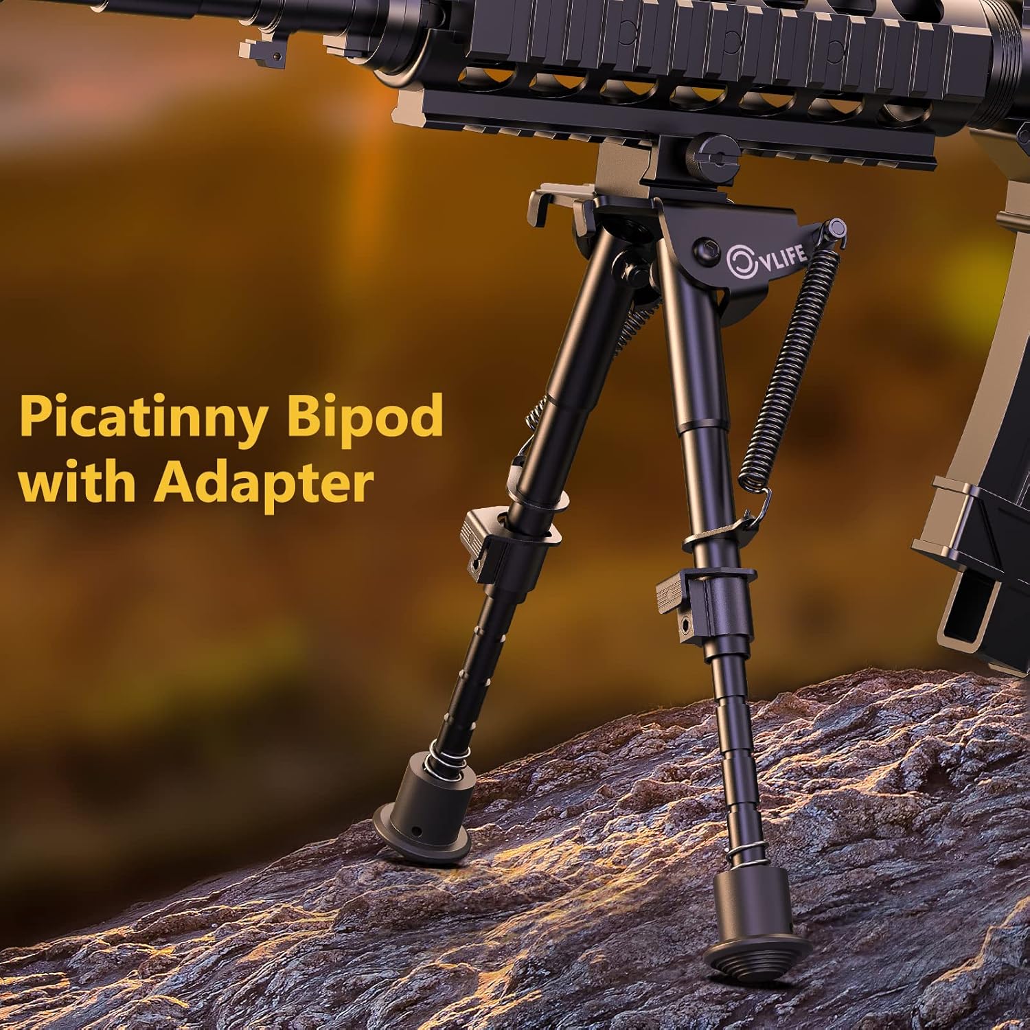 CVLIFE Tactical Bipod 6-9" - Image 7