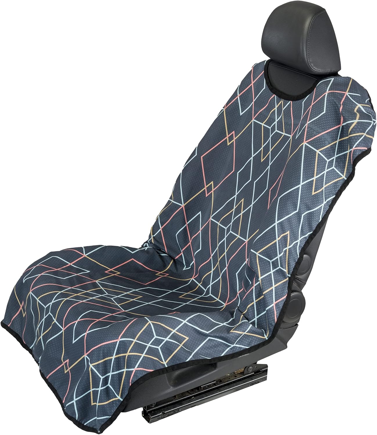 Seat Spin Car Seat Cover for Leather & Cloth Seats, Universal Fit Anti-Slip Bucket Seat Protector for Auto, SUV, Truck, Machine Wash/Dry Slip On (Bohemian Floral)