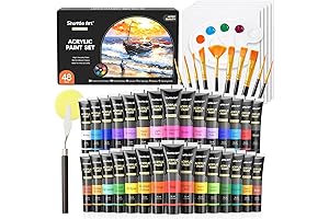 Shuttle Art 48-Pack Premium Acrylic Paint Kit