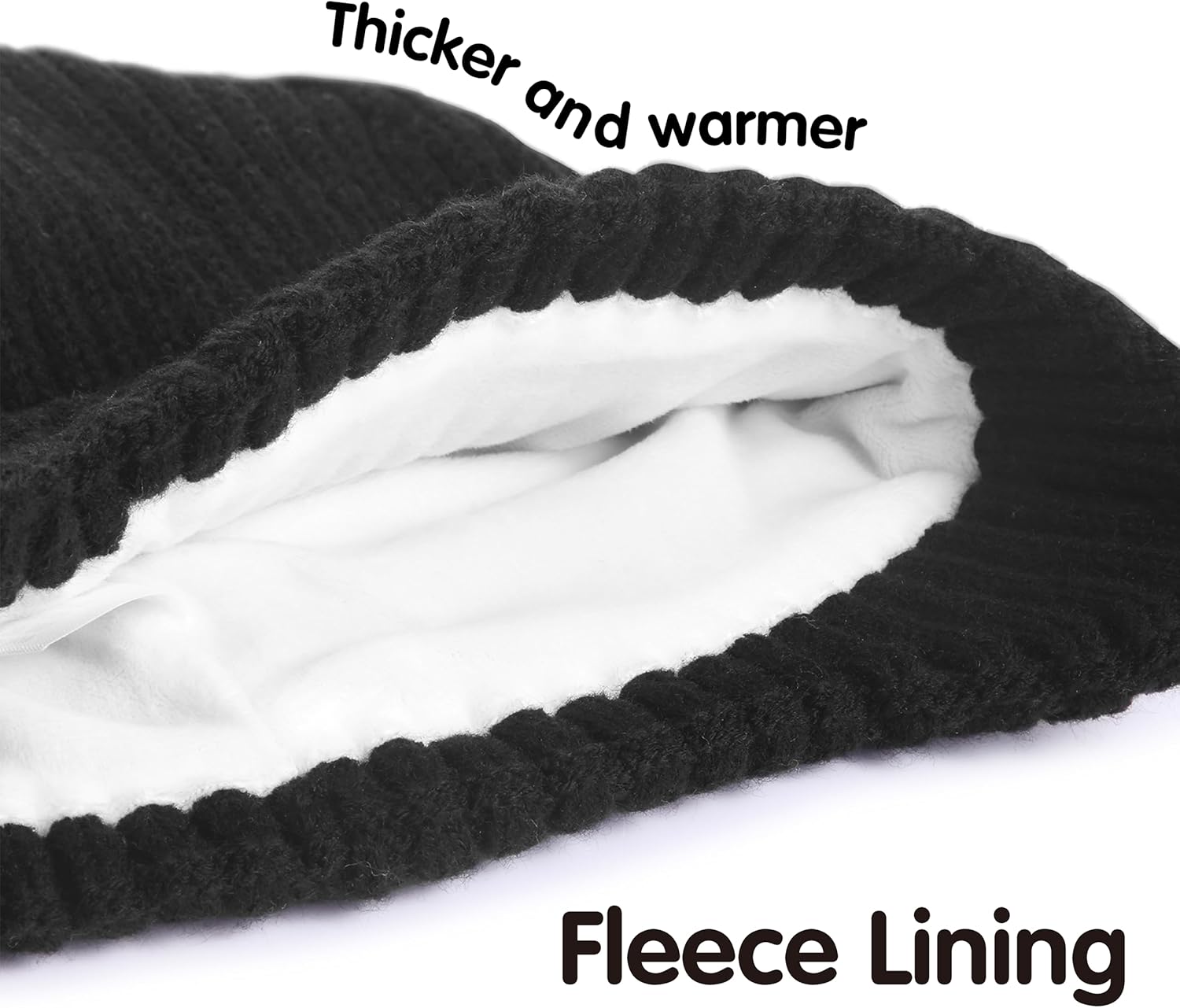 MaxNova 2 Pack Baby Beanie Toddler Winter Hat with Earflap for Girls Boys 0-8 Years - Image 3