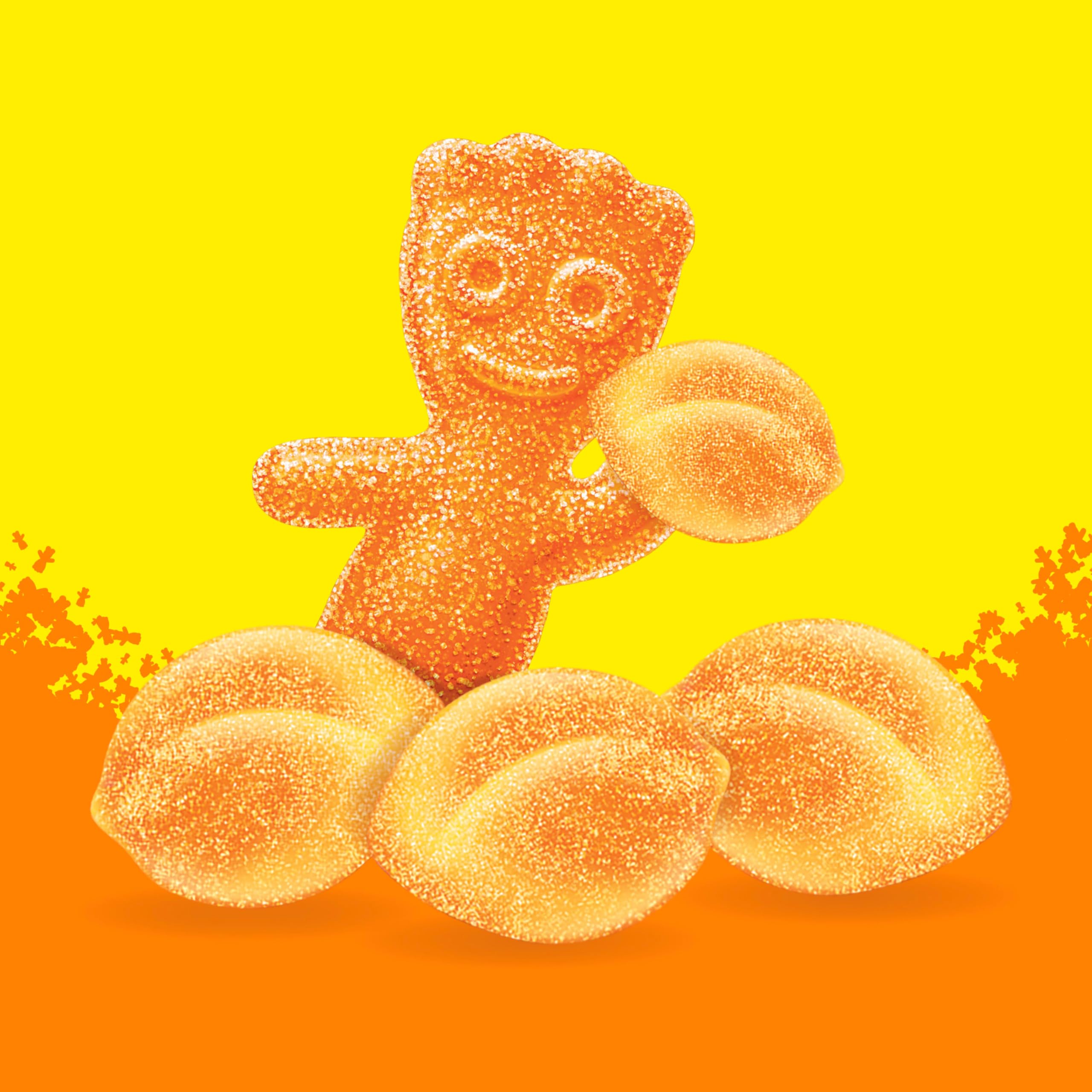 SOUR PATCH KIDS Caramelos suaves y masticables de melocotón, bolsas de 101 g, paquete de 12