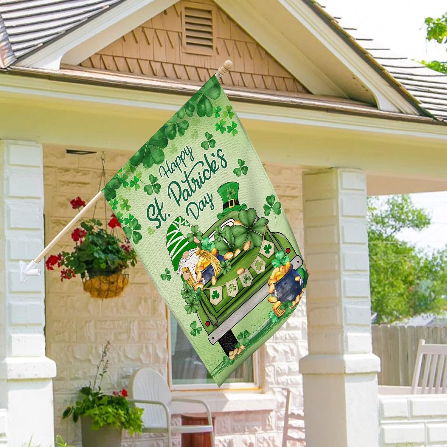 Pinata St Patricks Day Flag 28 x 40 Double Sided, Happy St Patricks Day House Flag, St Patricks Day Flags for Outdoor, Large St Patricks Day Flag, Holiday Seasonal Yard Decorations