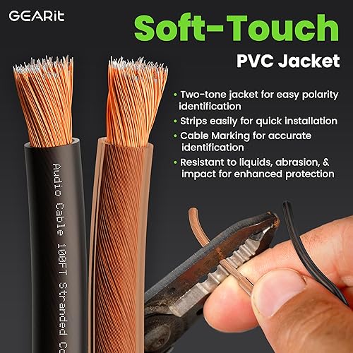 Miniatura 10 de GearIT Cable de altavoz de calibre 12 AWG, cable de altavoz de calibre 12 Pro (20 pies19.7 ft), gran uso para altavoces de cine en casa y altavoces