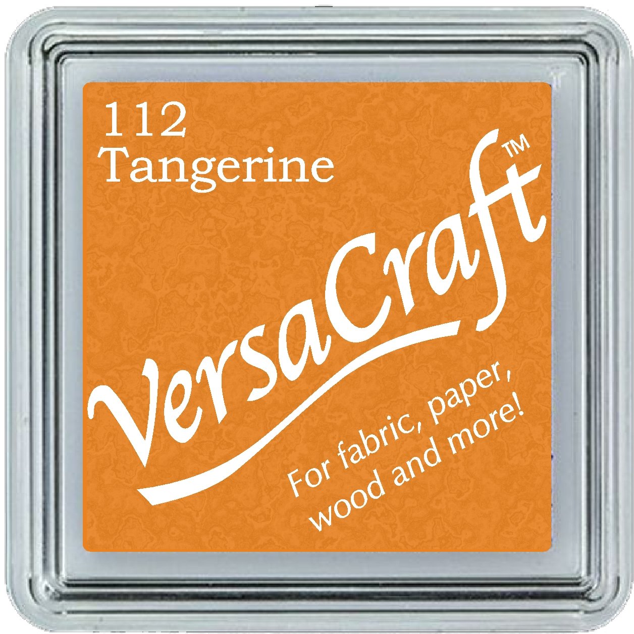 Tsukineko Tangerine Versacraft Ink Pad, Orange, Small, 3.4 x 3.4 x 2 cm