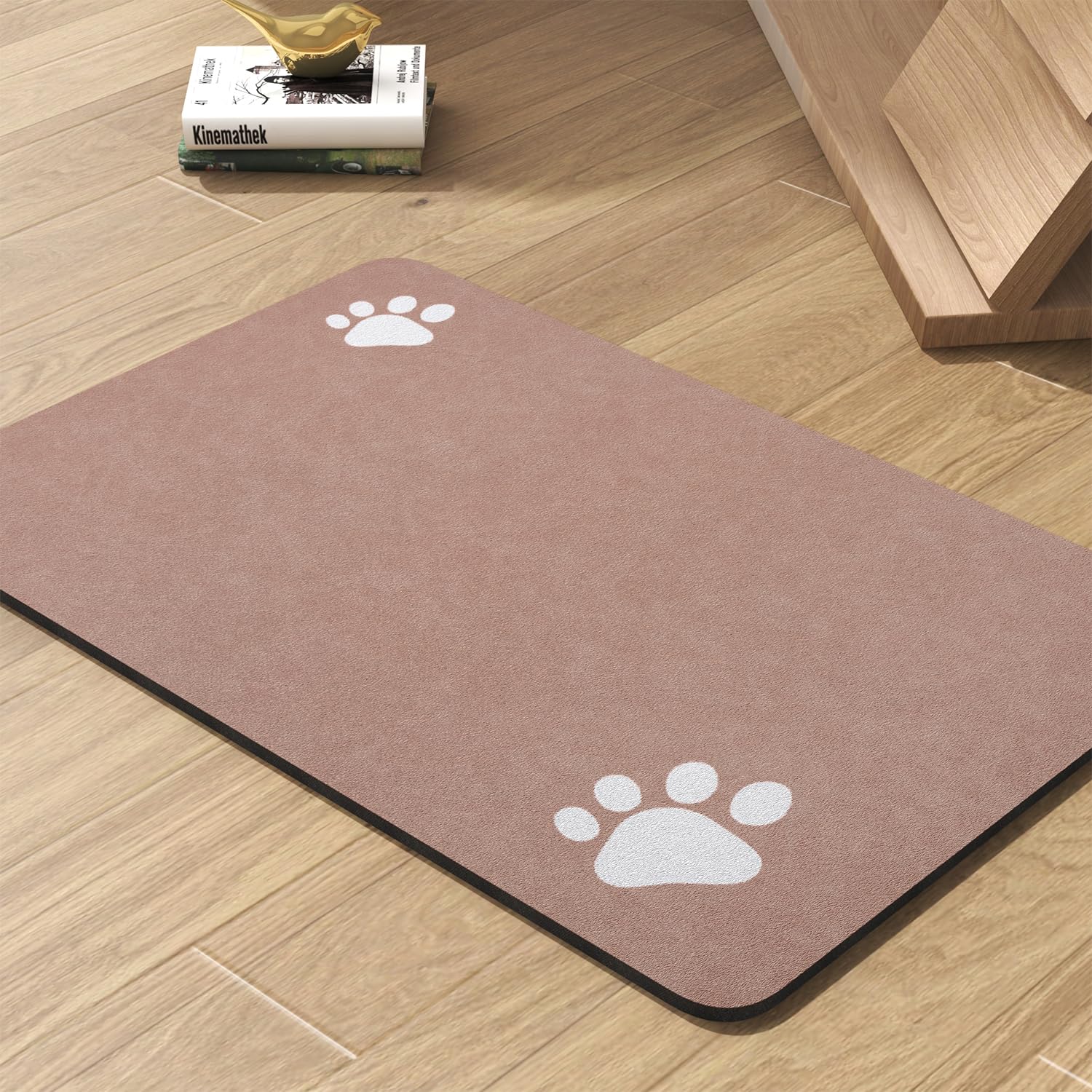 Pet Feeding Mat-Absorbent Dog Mat for Food and Water Bowl-No Stains Quick Dry Water Dispenser Mat-Dog Accessories Pet Supplies-Bowl for Messy Drinkers