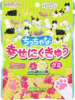 Amazon | 扇雀飴 ちっちゃな幸せにくきゅうグミ 80g ×6袋 | 扇雀