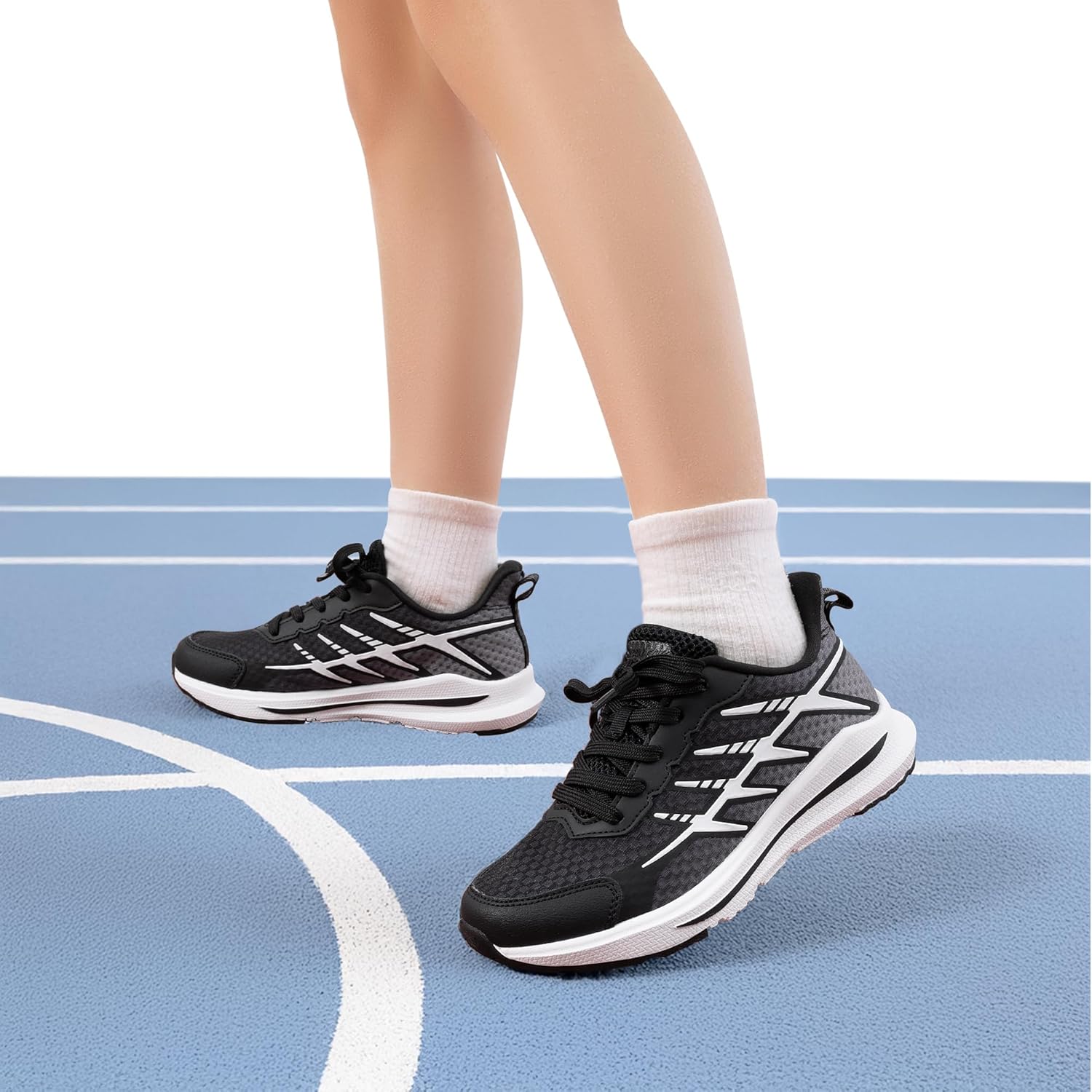 DREAM PAIRS Boys Girls Shoes Kids Tennis Athletic Running Footwear Lace Up Walking DuraPlay Breathable Lightweight Sneakers for Little/Big Kid - Image 3