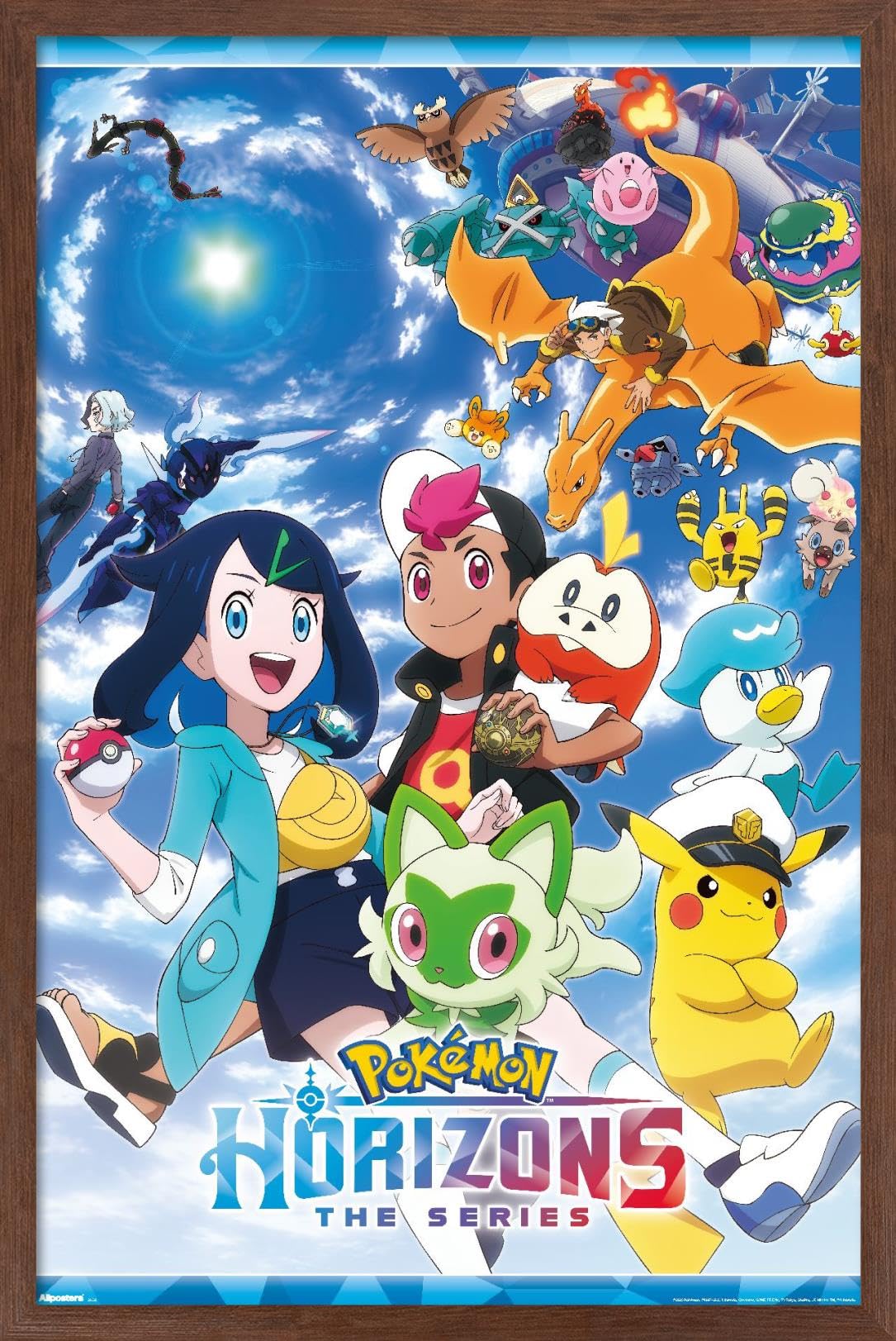 Amazon.com: Pokémon Horizons - Key Art Wall Poster, 22.4L