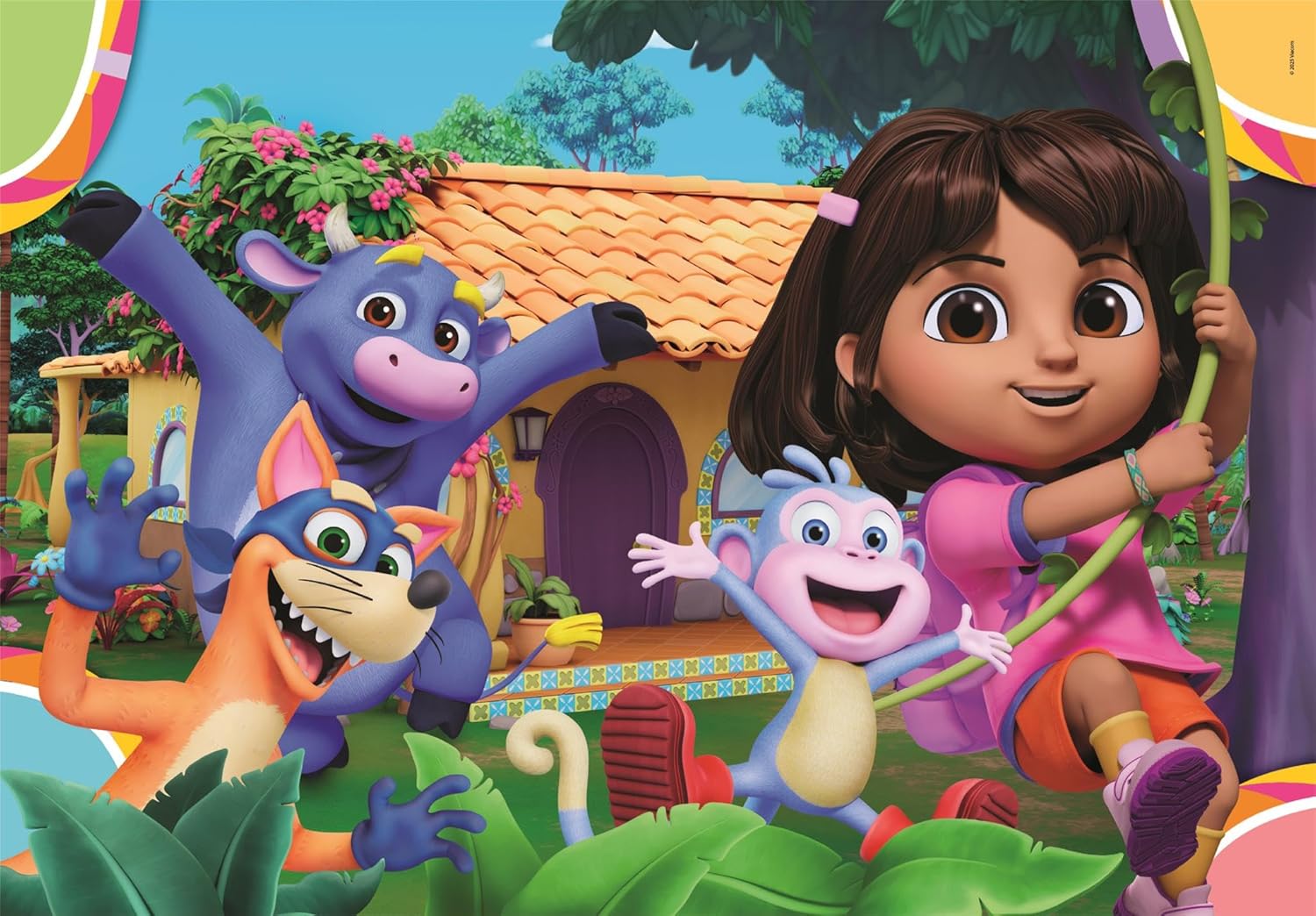 Clementoni - 2 Puzzles of 20 Pieces Dora The Explorer (40 Pieces Total), Puzzle Game, Stimulates Logic and Observation, Children's Toy +3 Years, 24827