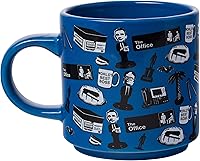 Vista 7 de Silver Buffalo The Office Icons and Logo - Paquete de 2 tazas de cerámica, 13 onzas