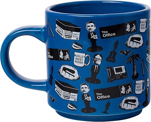 Miniatura 7 de Silver Buffalo The Office Icons and Logo - Paquete de 2 tazas de cerámica, 13 onzas