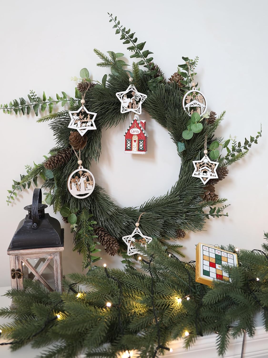 18Pcs Nativity Christmas Tree Ornaments Set, Wooden Nativity Scene Ornament, Religious Gift for Christian Family Christmas Decoration - Image 3